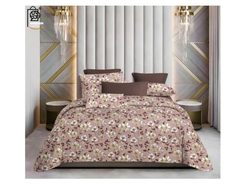 Noretta Premium King Size Bedsheet (108" x 108")- 400 TC