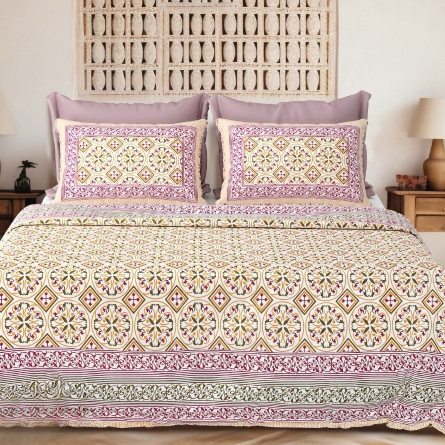 Jaipuri Block Print - King Size (108 x 108)