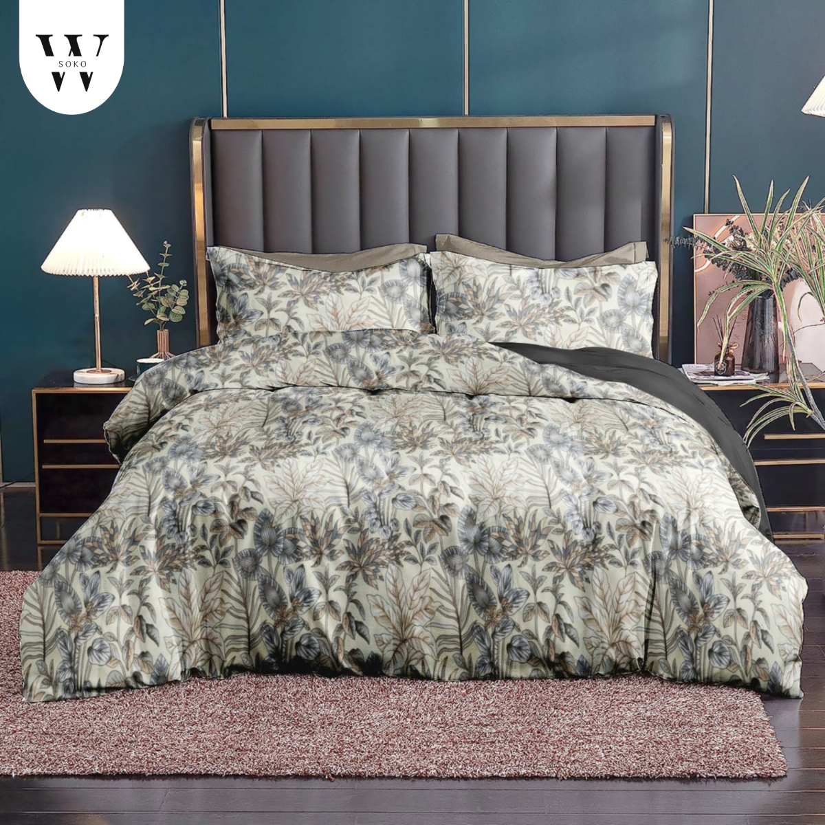 Ophelia Premium Double Bedsheet (90" x 100") - 300 TC