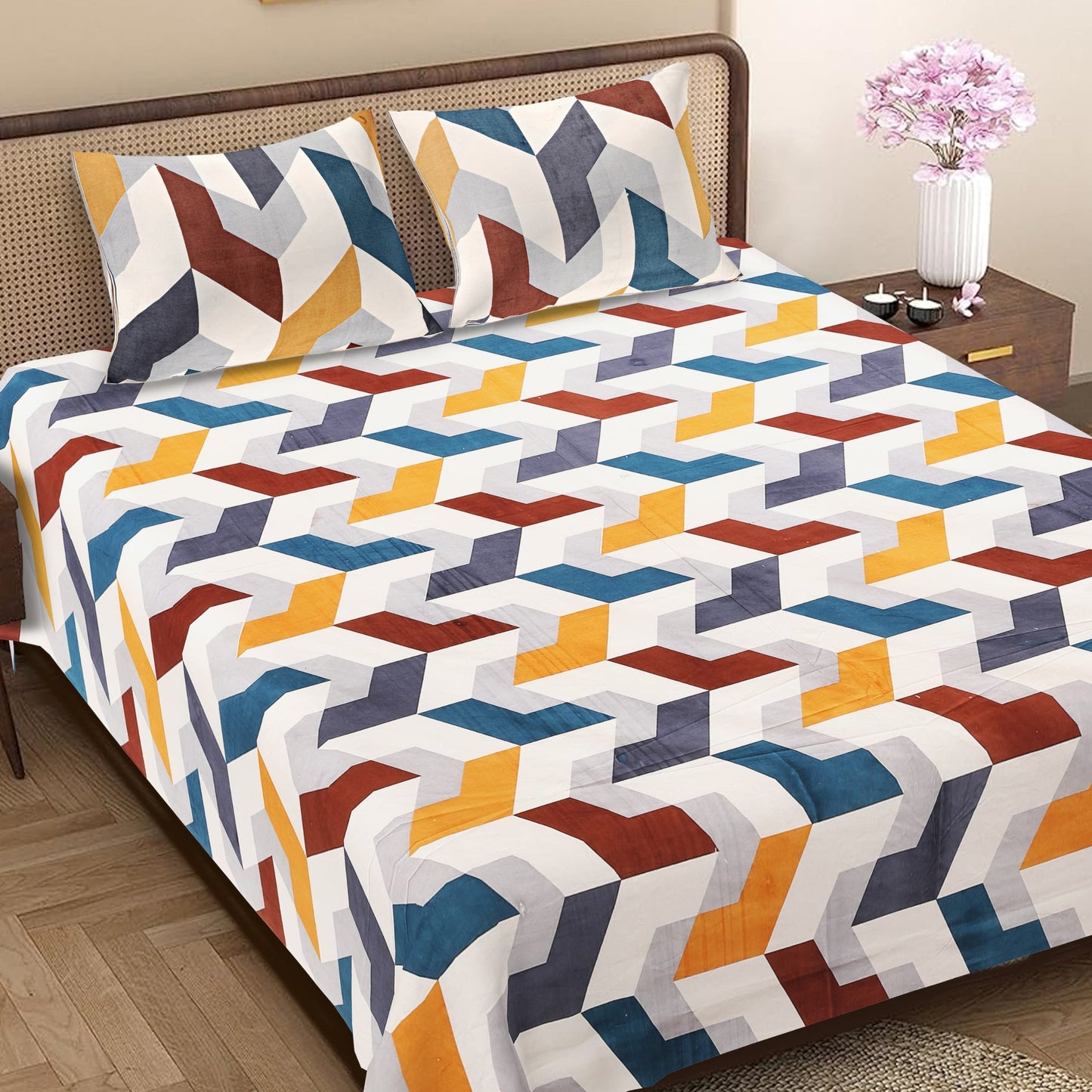 Jaipuri Block Print - King Size (108 x 108)