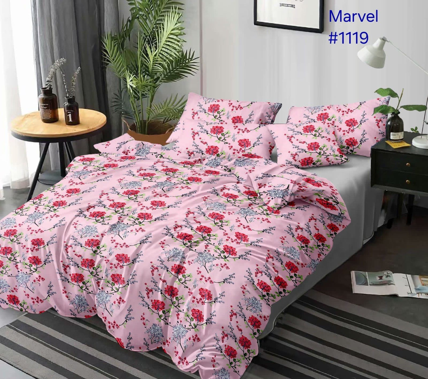 Estaviah Premium Queen Size Bedsheet (90" x 100") 300 TC