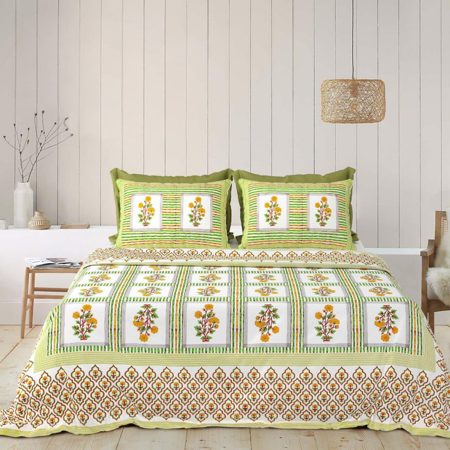Jaipuri Block Print Bedsheets