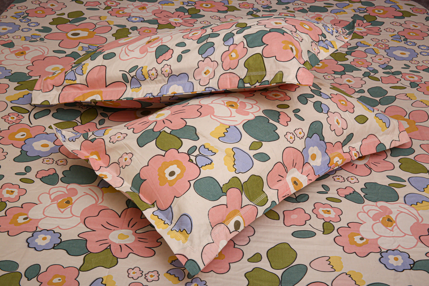 Amorria Premium King Size Bedsheet (108" x 108"): 400 TC