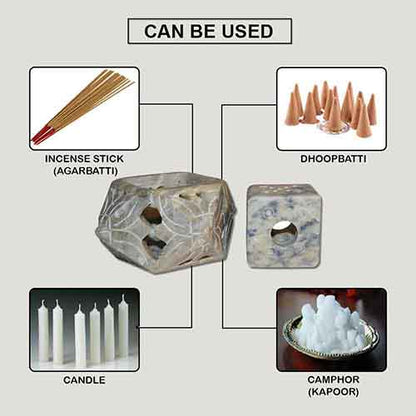 Floral Incense Stick Holder (Marble Soapstone)