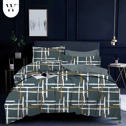 Ventellee Premium Queen Size Bedsheet (90" x 100")- 300 TC