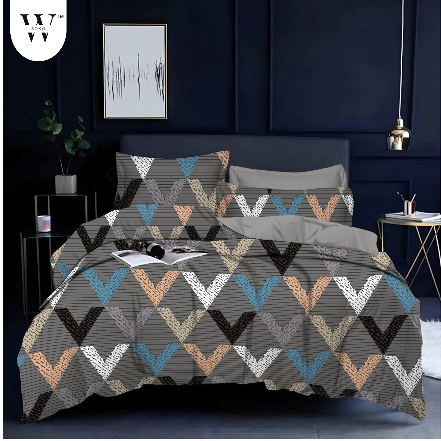 Novellis Premium Queen Size Bedsheet (90" x 100")- 300 TC