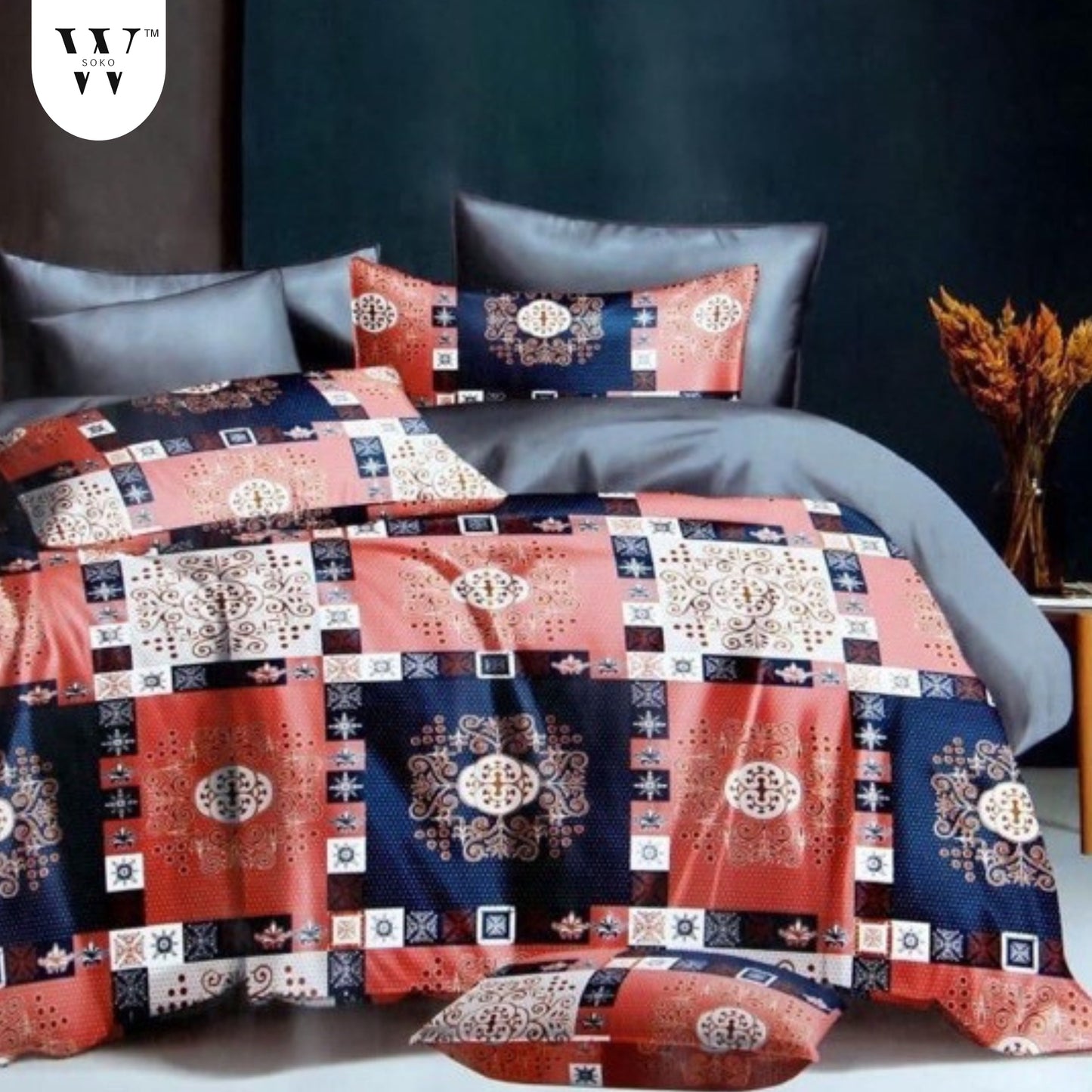 Ambrivia Premium King Size Bedsheet (108" x 108") - 400 TC