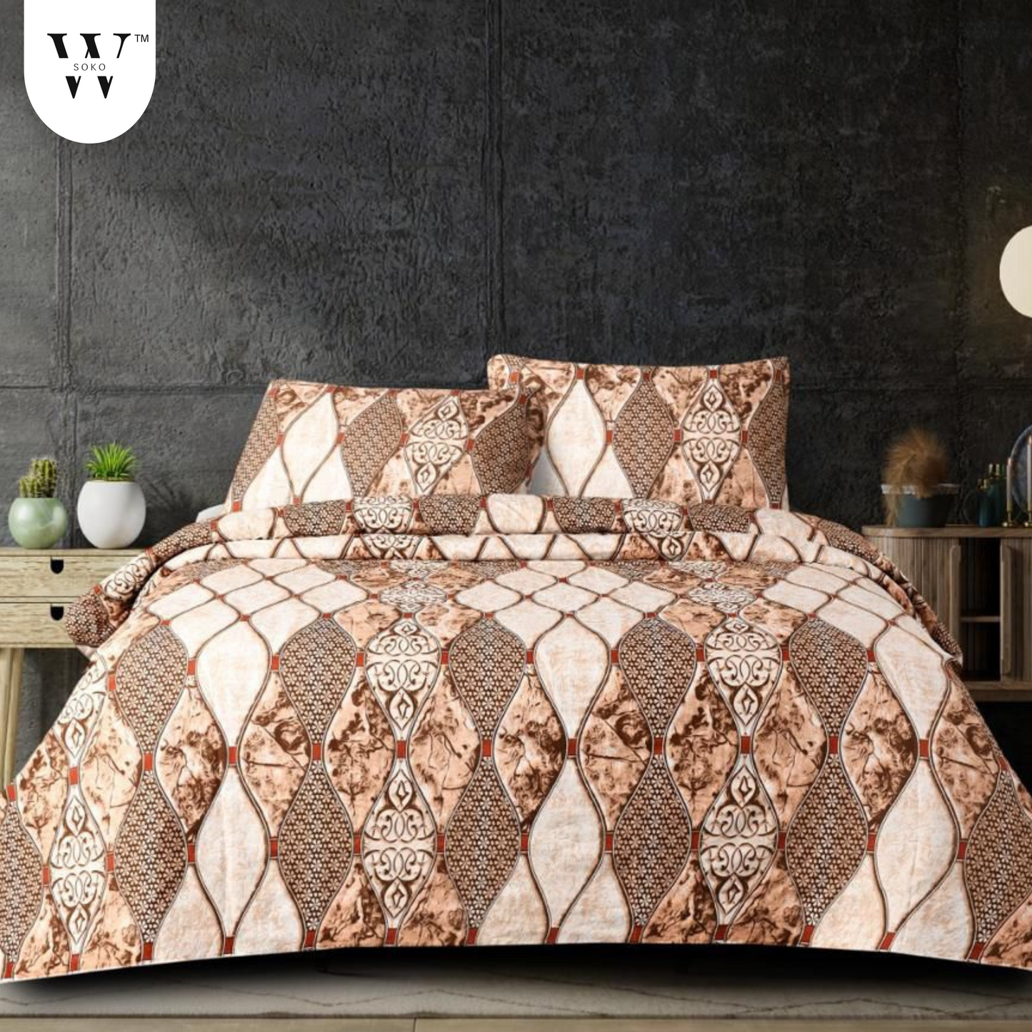 Clarvella Premium Queen Size Bedsheet (90" x 100"): 300 TC