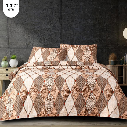 Clarvella Premium Queen Size Bedsheet (90" x 100"): 300 TC