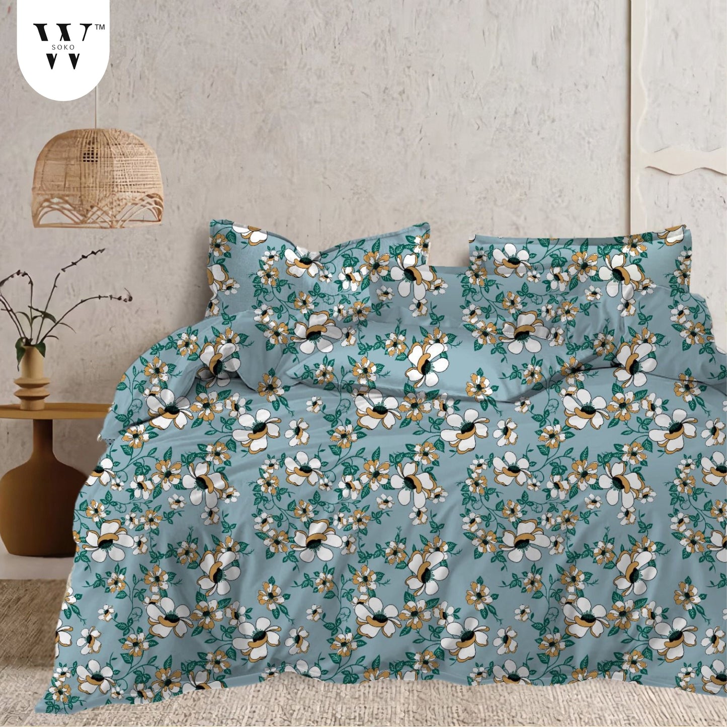 Luserra Premium Single Bedsheet (60" x 90")- 144 TC