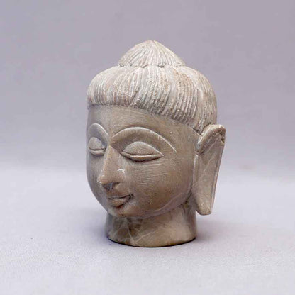 Soapstone Buddha Head Figurine