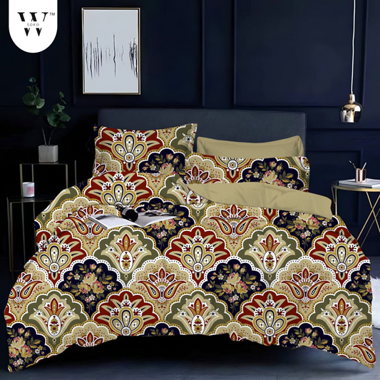 Elvoriah Premium Queen Size Bedsheet (90" x 100") - 300 TC