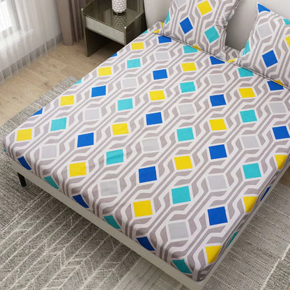 Harmira Premium Queen Size Bedsheet (90" x 100") 300 TC