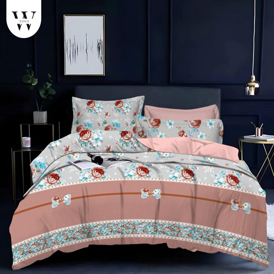 Pristelle Premium Queen Size Bedsheet (90" x 100"): 300 TC