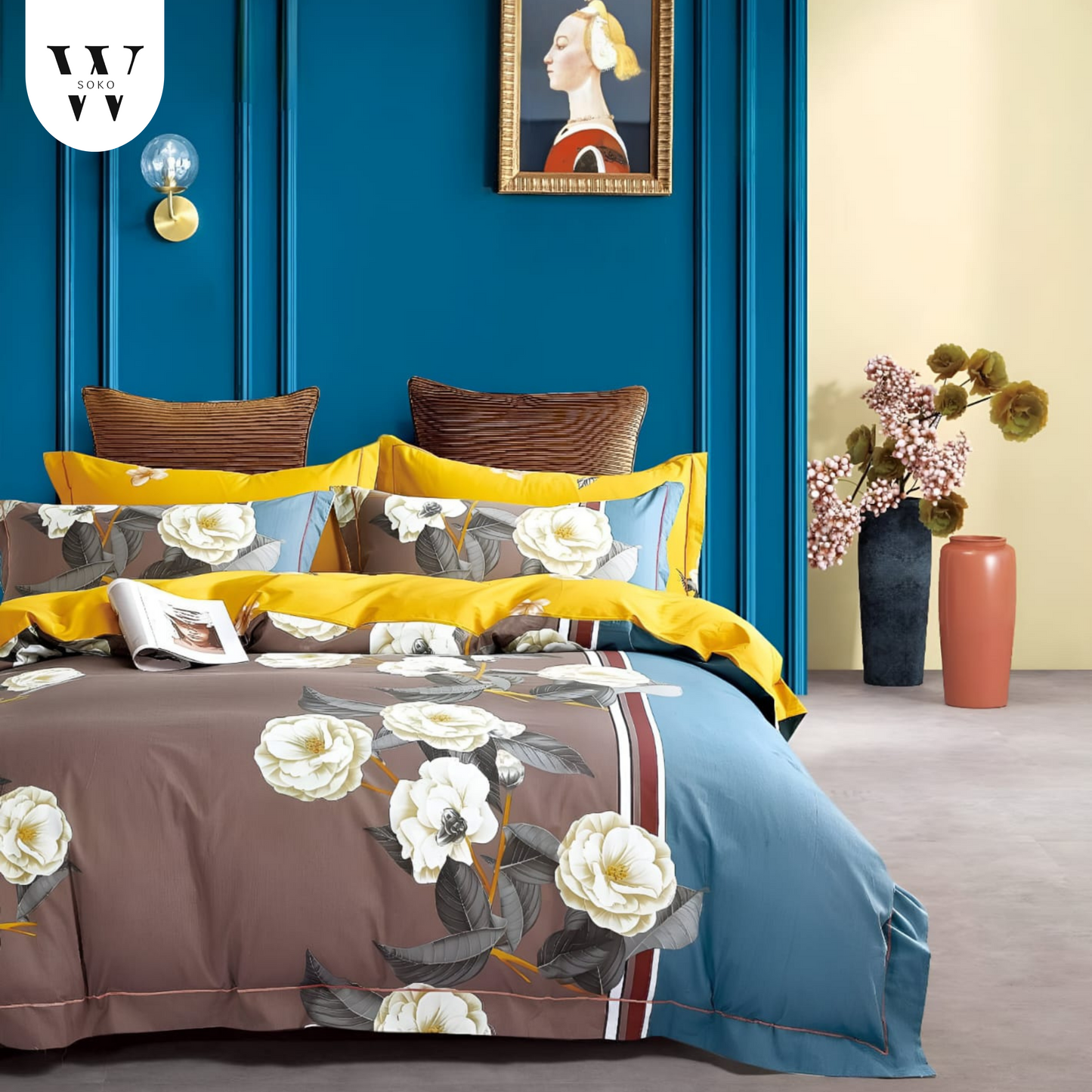 Cosora Premium King Size Bedsheet (108" x 108"): 400 TC