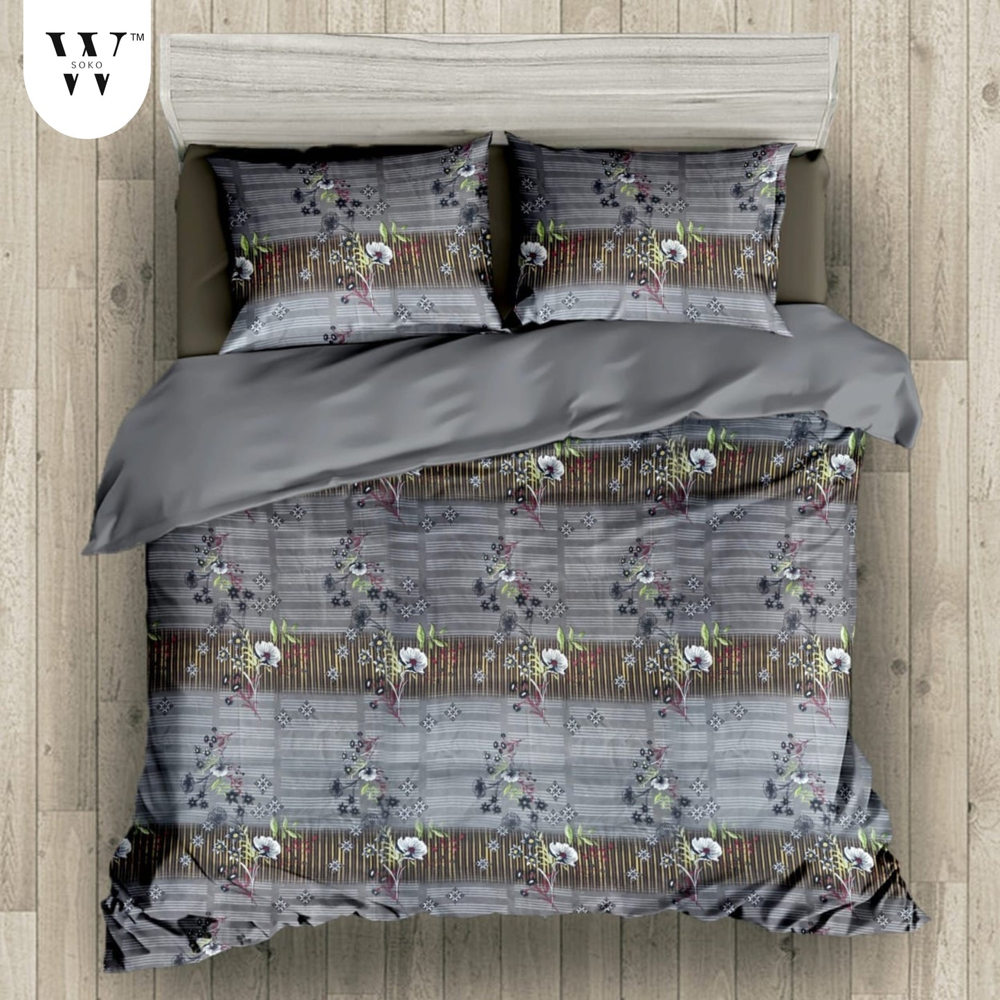 Orlenda Premium Single Bedsheet (60" x 90")- 144 TC