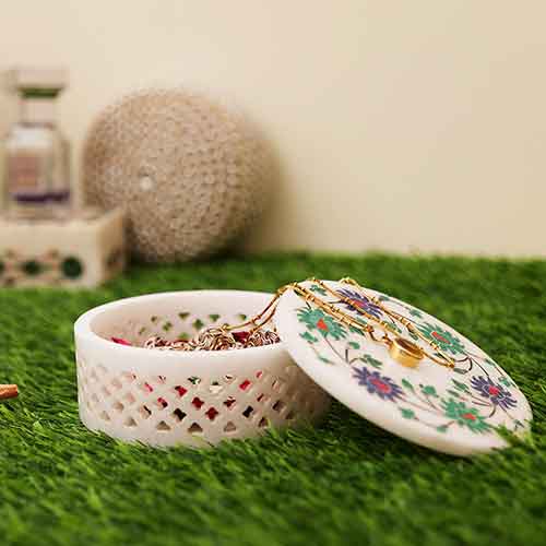 Hermosa Marble Jewellery Box