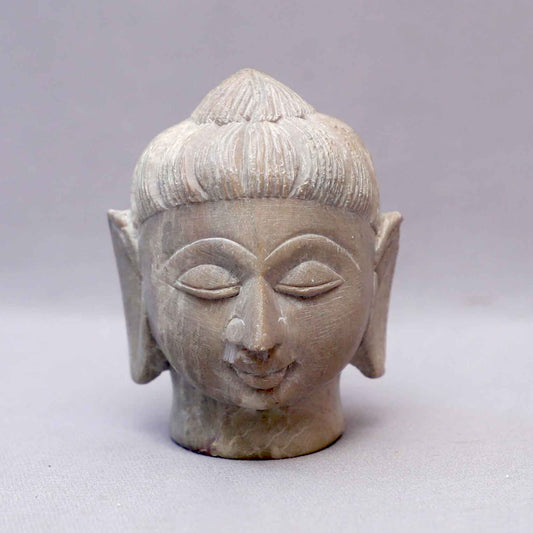 Soapstone Buddha Head Figurine