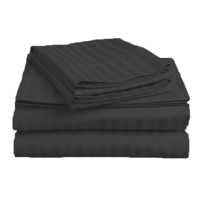 Dark Grey Plain Premium King Size Bedsheet (108" x 108"): 400 TC
