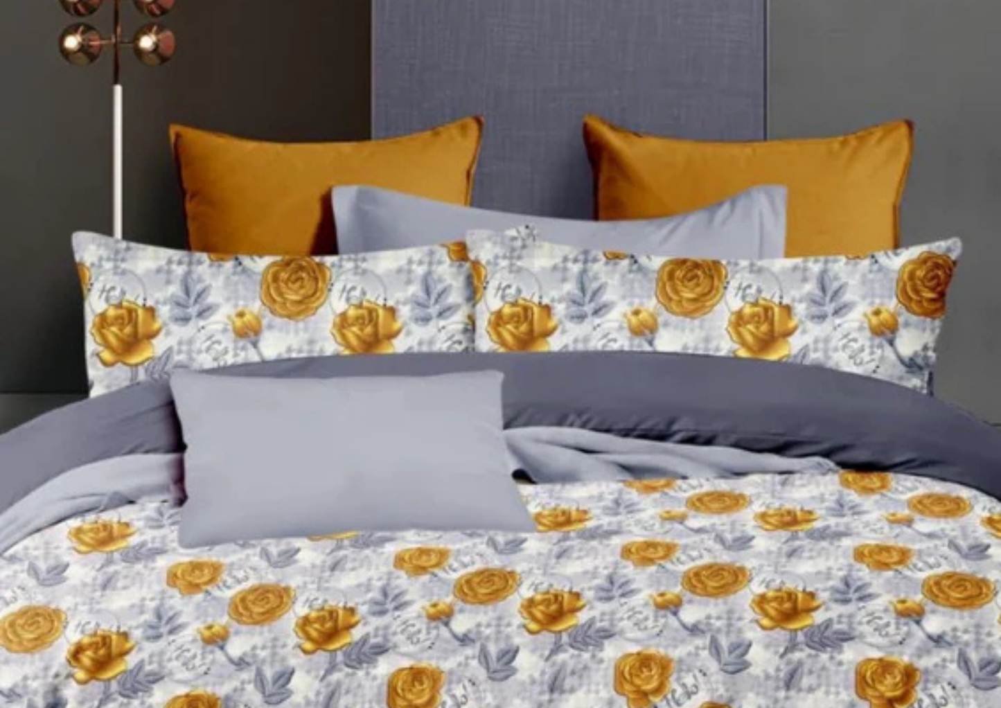 Pristoria Premium King Size Bedsheet (108" x 108") - 400 TC