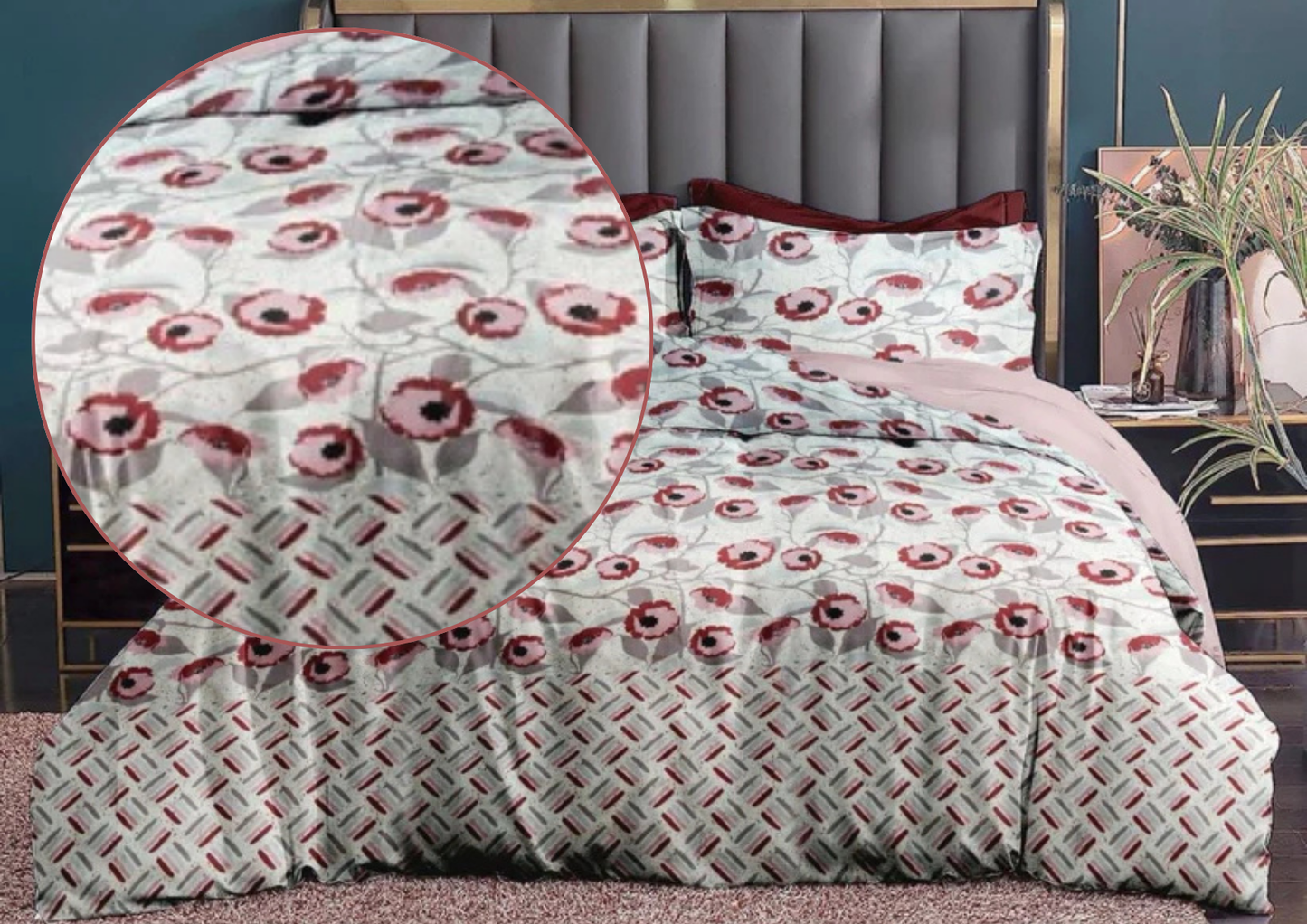 Marestha Premium King Size Bedsheet (108" x 108") - 400 TC