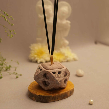 Floral Incense Stick Holder (Marble Soapstone)