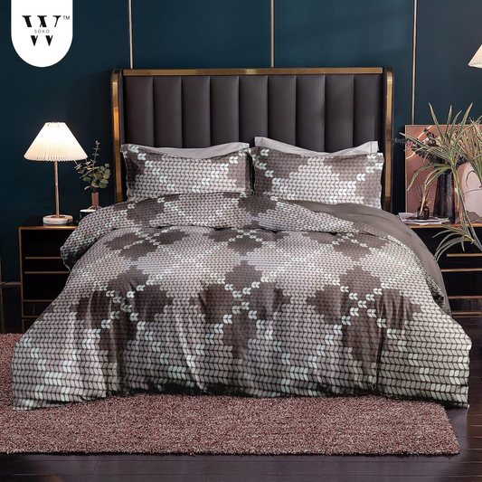 Olwessa Premium King Size Bedsheet (108" x 108") - 400 TC