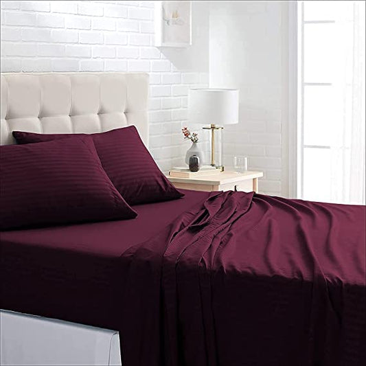 Zophine Premium Queen Size Bedsheet (90" x 100") 300 TC