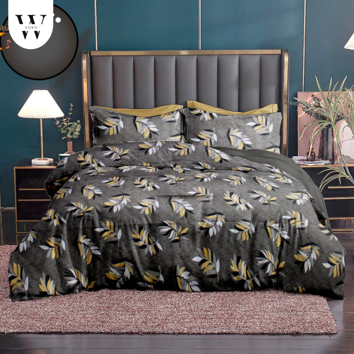 Estoria Premium Double Bedsheet (90" x 100") - 300 TC