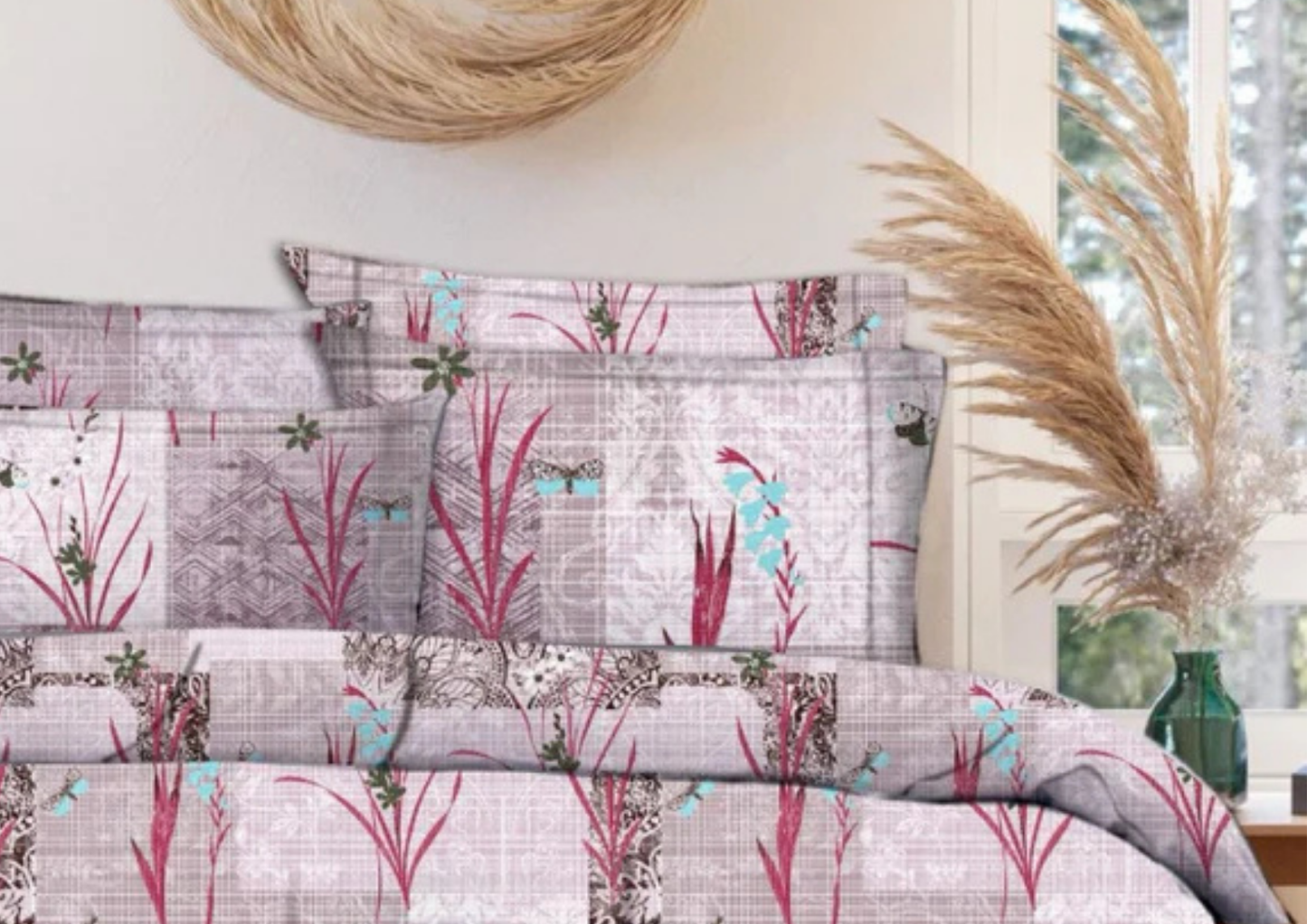 Amiorra Premium King Size Bedsheet (108" x 108") - 400 TC