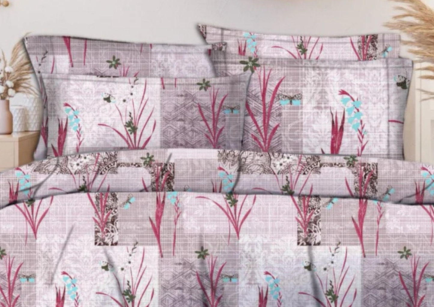 Amiorra Premium King Size Bedsheet (108" x 108") - 400 TC