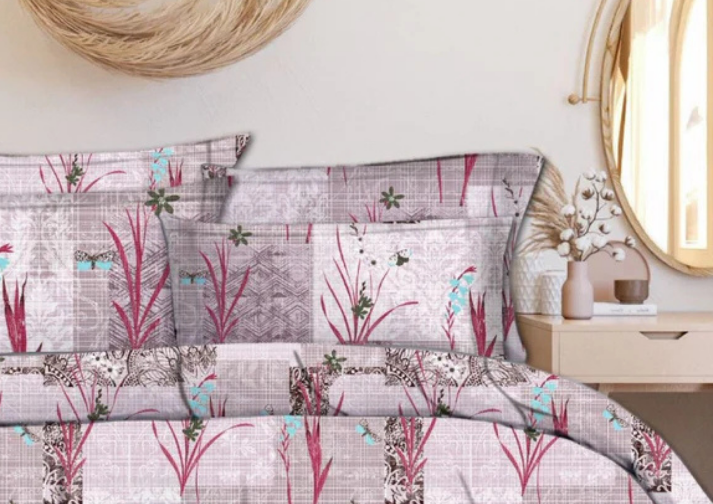 Amiorra Premium King Size Bedsheet (108" x 108") - 400 TC