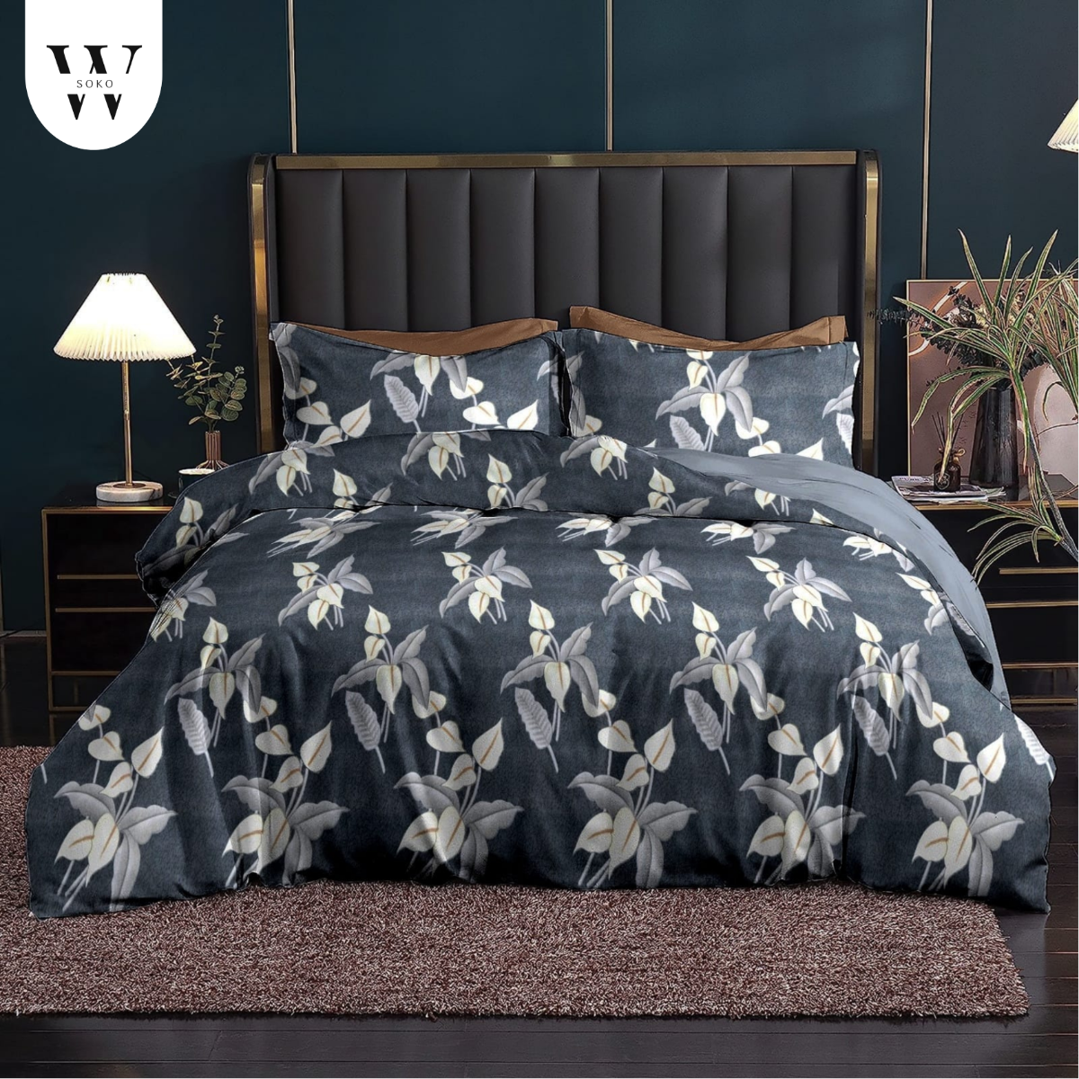 Brivora Premium Double Bedsheet (90" x 100") - 300 TC