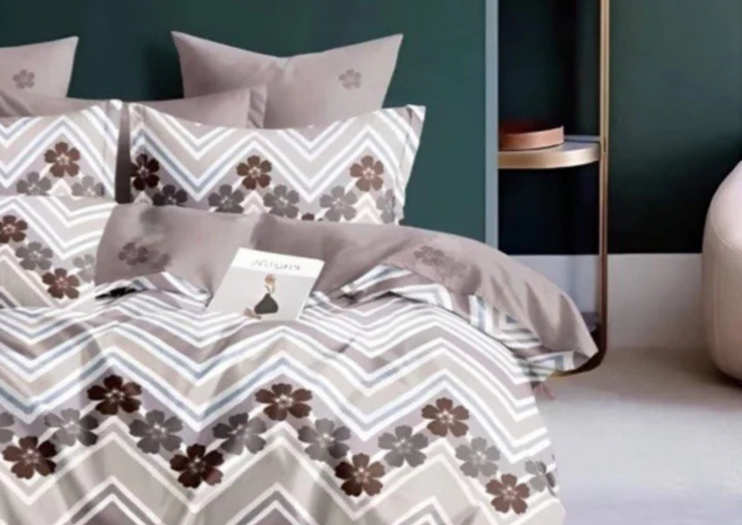 Brionea Premium King Size Bedsheet (108" x 108") 400 TC