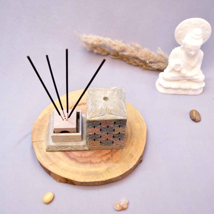 Chess Incense Holder- 5inch (Marble Soapstone)