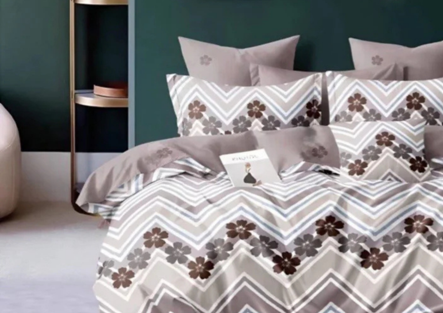 Brionea Premium King Size Bedsheet (108" x 108") 400 TC