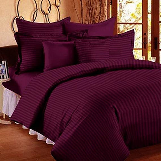 Dark Maroon Premium King Size Bedsheet (108" x 108") 300 TC