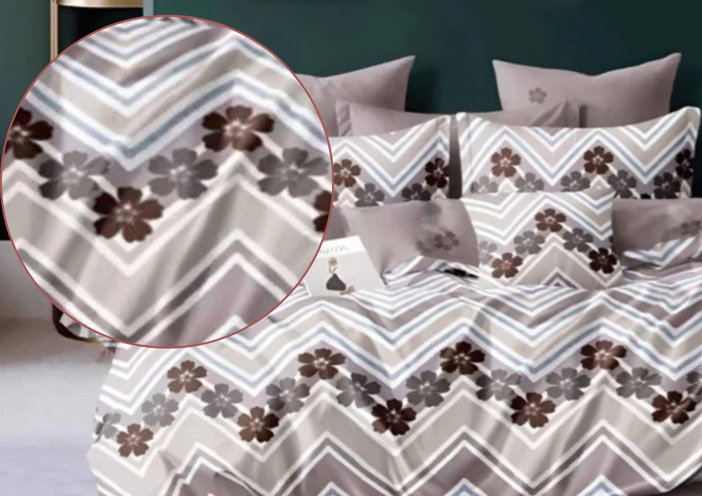 Brionea Premium King Size Bedsheet (108" x 108") 400 TC