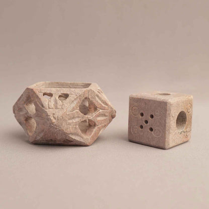 Floral Incense Stick Holder (Marble Soapstone)