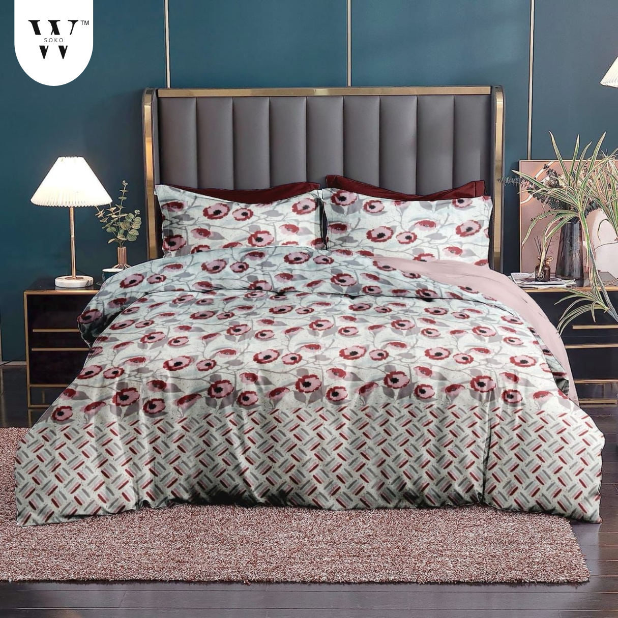 Marestha Premium King Size Bedsheet (108" x 108") - 400 TC