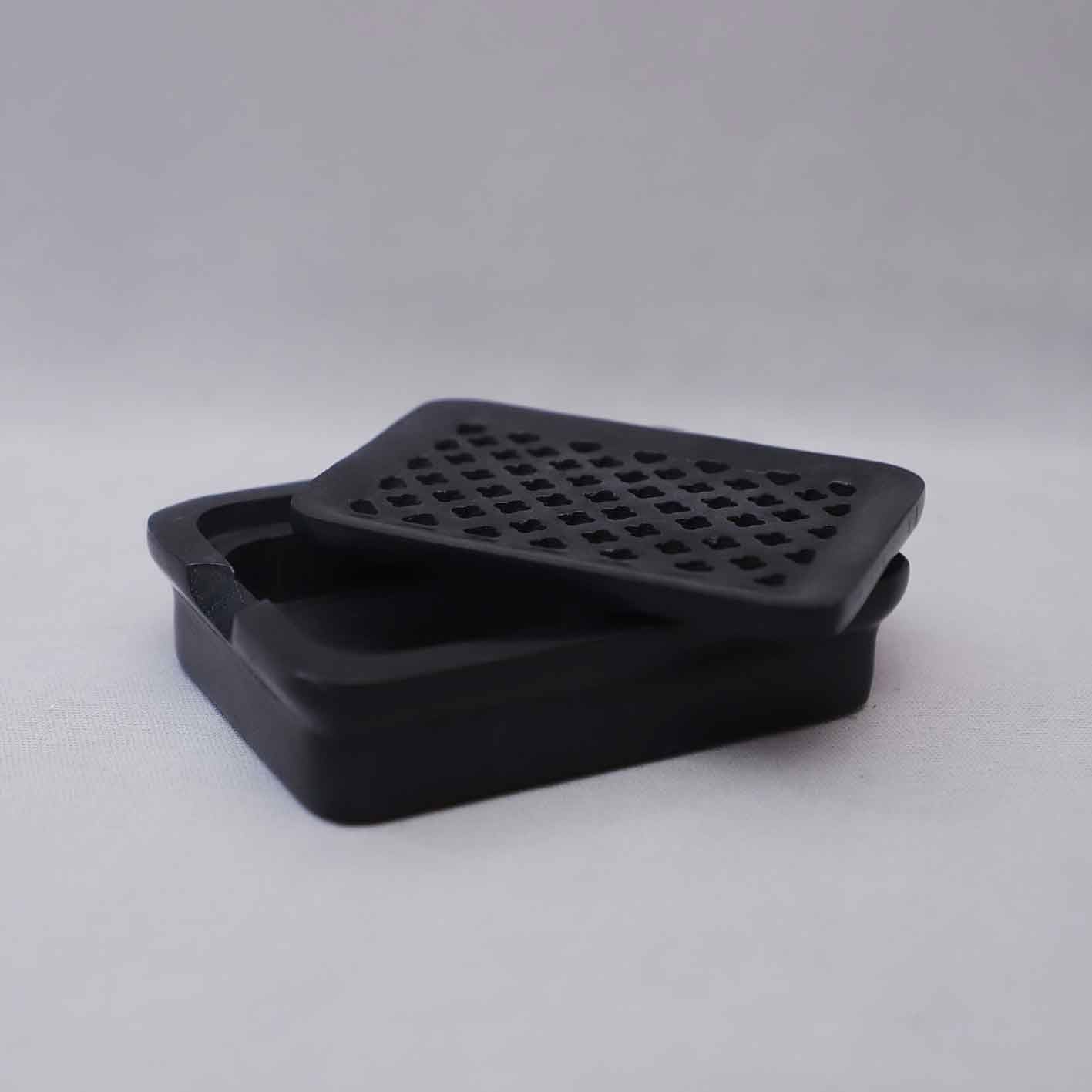 Black Soapstone Soap Dish