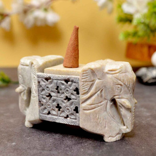 Elephant Incense Holder (Marble Soapstone)