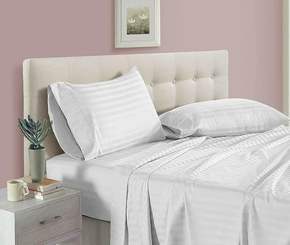 Amynelle Premium Queen Size Bedsheet (90" x 100") 300 TC