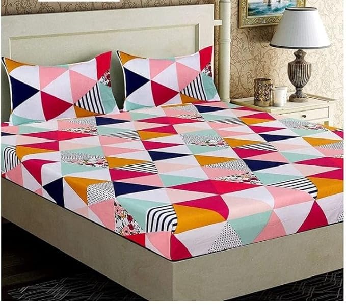 Zarivelle Premium King Size Bedsheet (108" x 108") 400TC