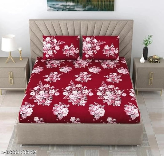 Felonique Premium King Size Bedsheet (108" x 108") 400 TC