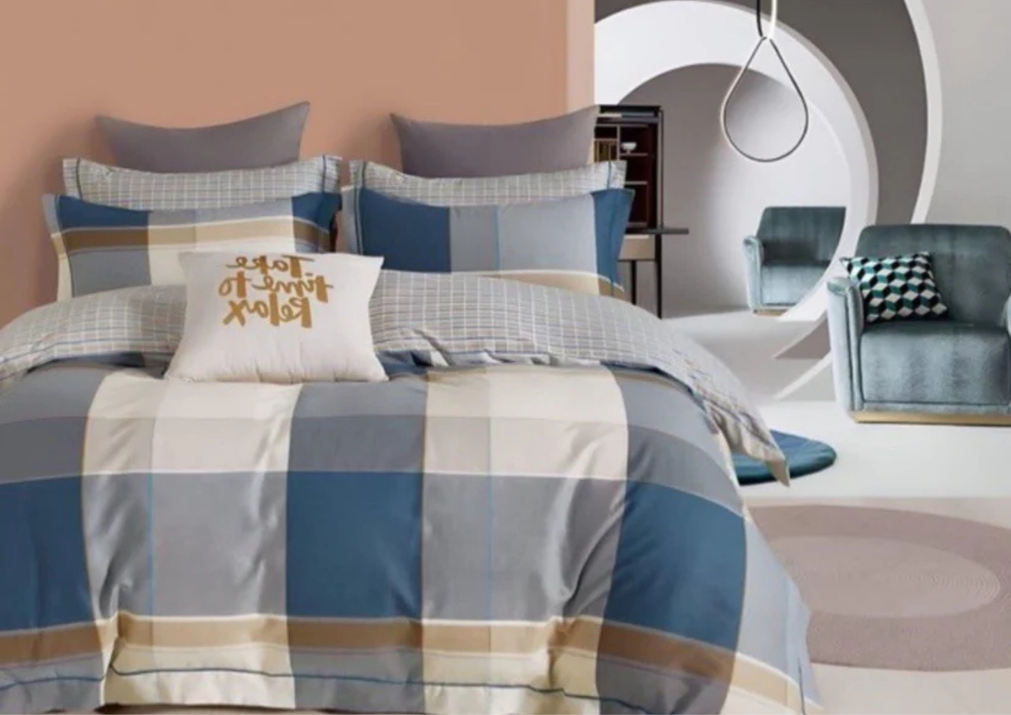 Cresienna Premium King Size Bedsheet (108" x 108") - 400 TC