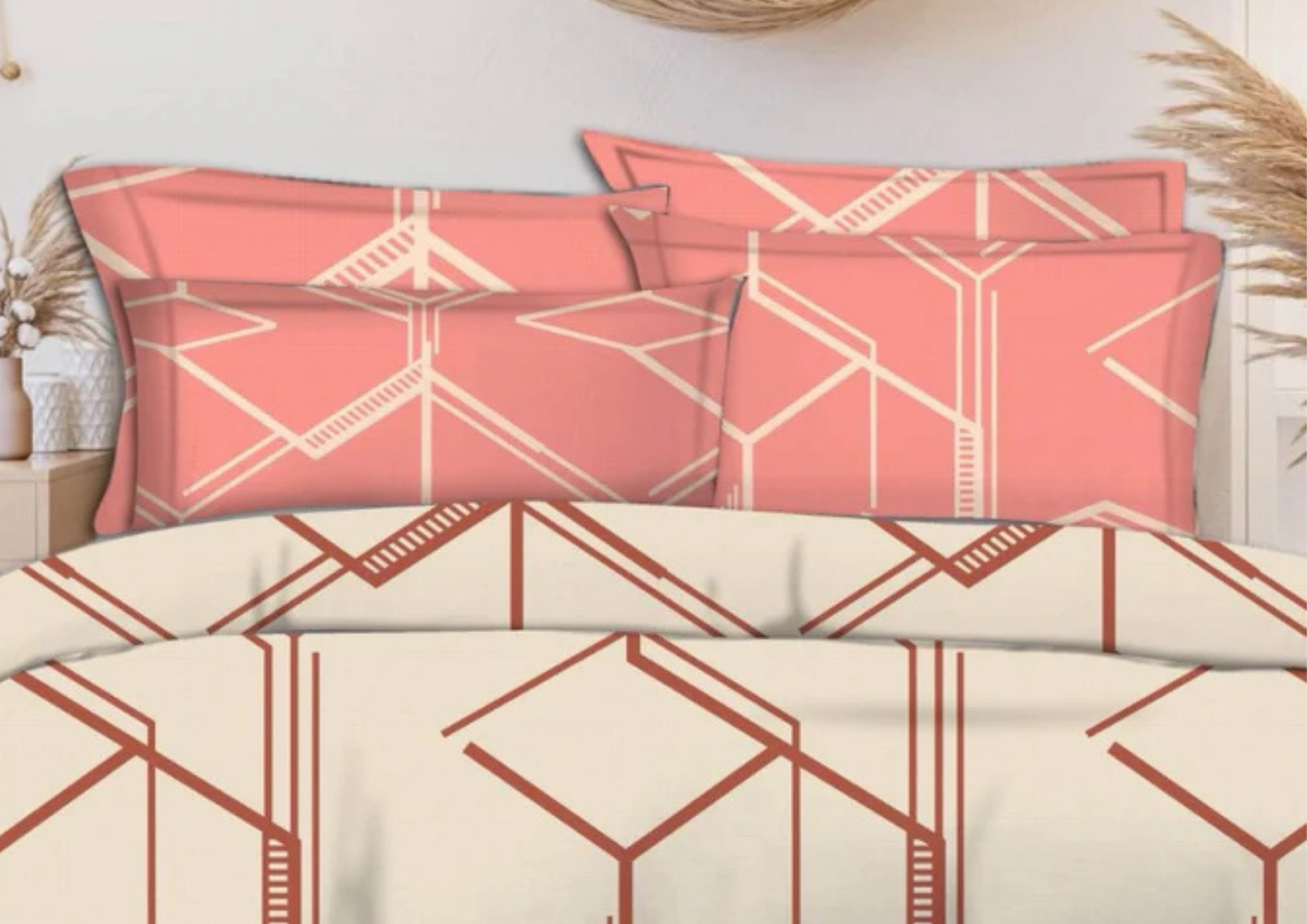 Crezia Premium King Size Bedsheet (108" x 108") - 400 TC