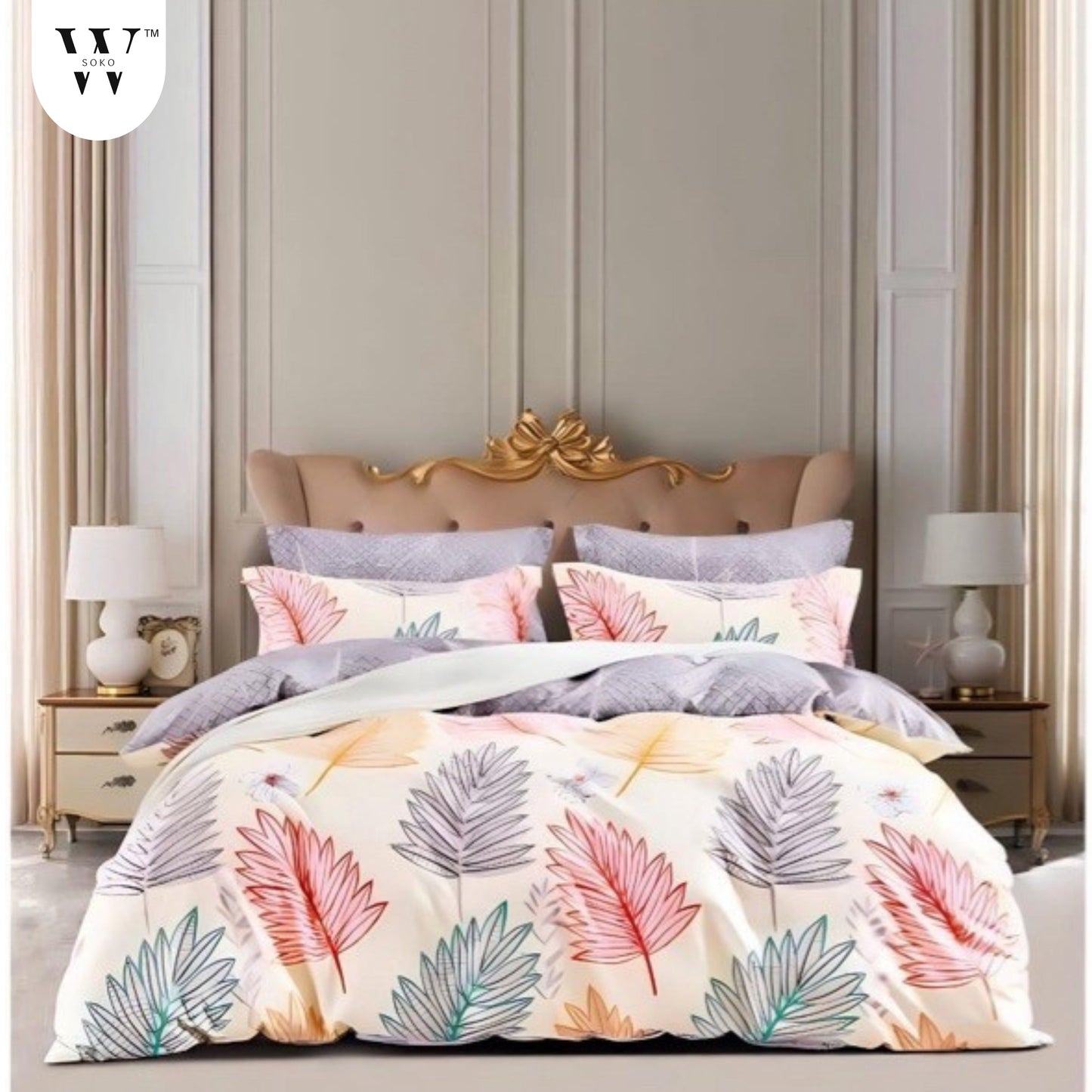 Aurellith Premium King Size Bedsheet (108" x 108") - 400 TC