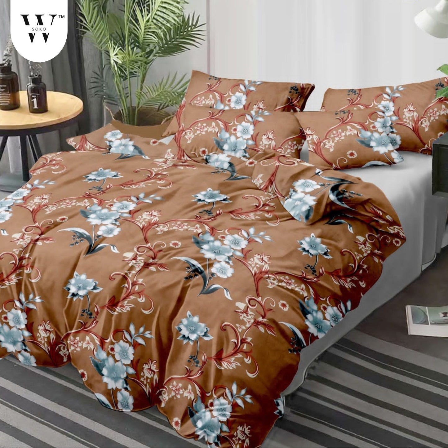 Harmisse Premium Single Bedsheet (60" x 90")-  144 TC