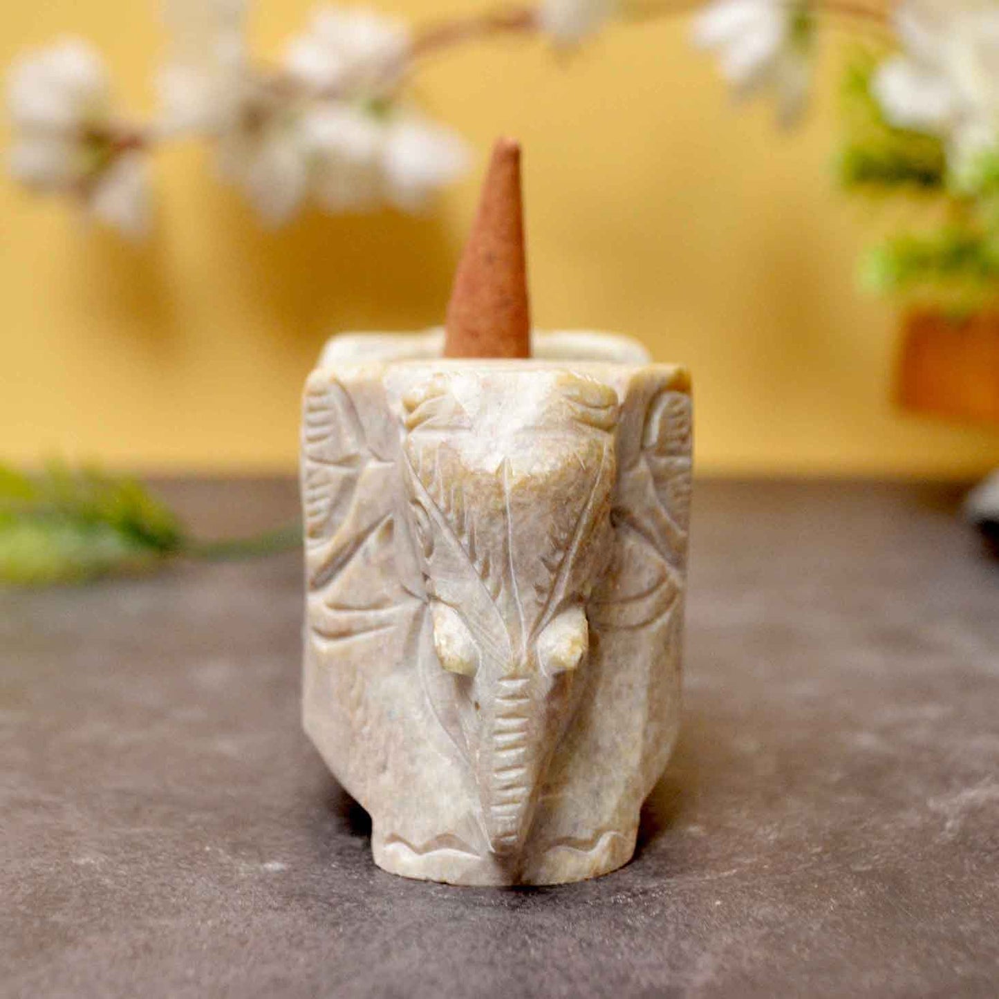 Elephant Incense Holder (Marble Soapstone)